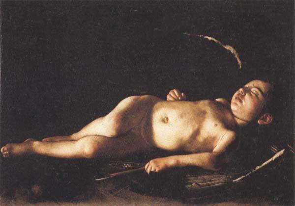 Caravaggio Sleeping Cupid France oil painting art