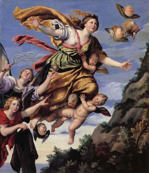 Domenichino The Assumption of Mary Magdalen into Heaven France oil painting art