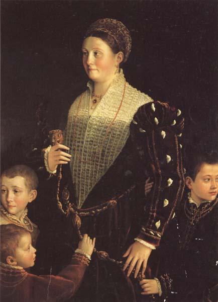 PARMIGIANINO Portrait of the Countess of Sansecodo and Three Children France oil painting art