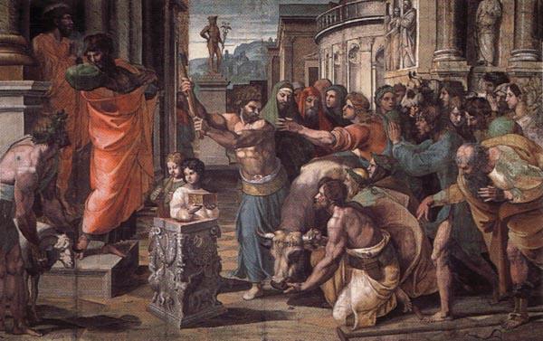 Raphael The Sacrifice at Lystra oil painting image