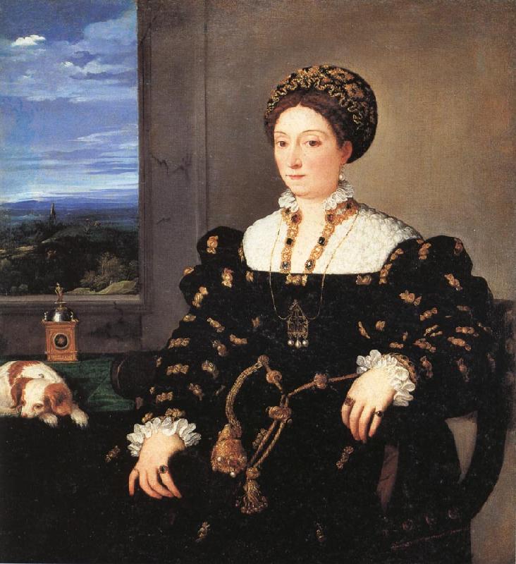 Titian Portrait of Eleonora Gonzaga della Rovere France oil painting art