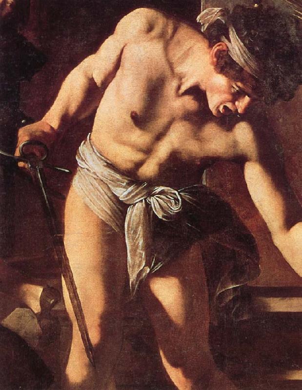 Caravaggio Details of Martyrdom of St.Matthew France oil painting art
