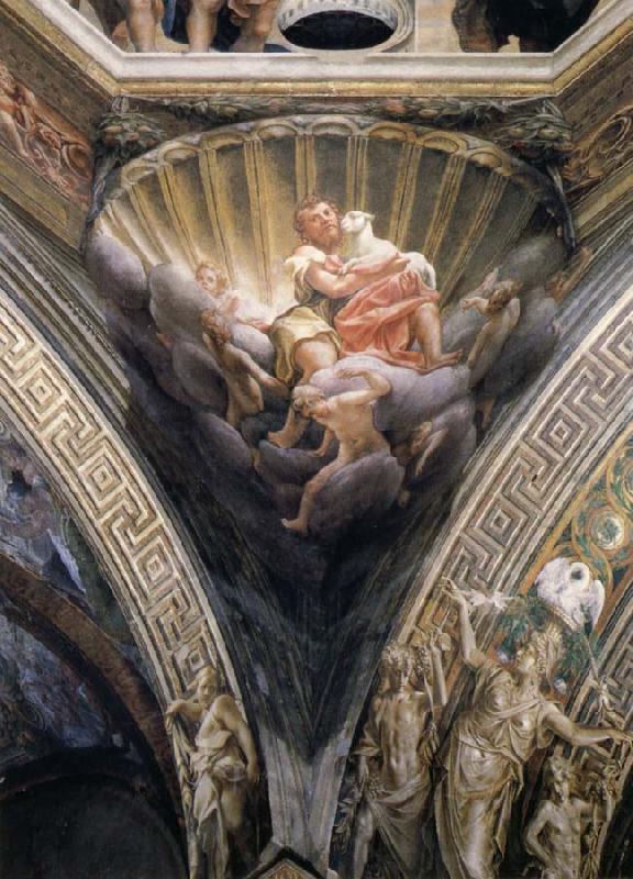 Correggio Pendentives depicting Saint Thomas,Saint Bernard,and Saint John France oil painting art