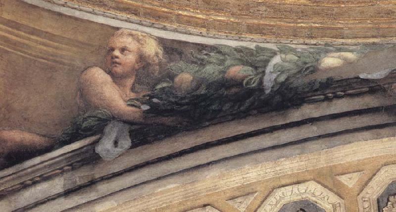 Correggio Detail of the putto to the side of the pendentive with Jerome and Matthew oil painting image
