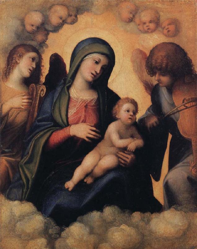 Correggio Madonna and Child with Angels playing Musical Instruments France oil painting art
