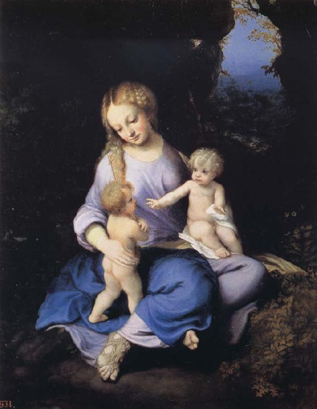 Correggio Madonna and Child with the Young Saint John France oil painting art