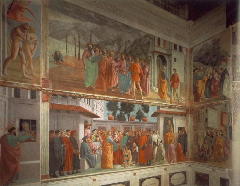 MASACCIO Frescoes in the Cappella Brancacci oil painting picture
