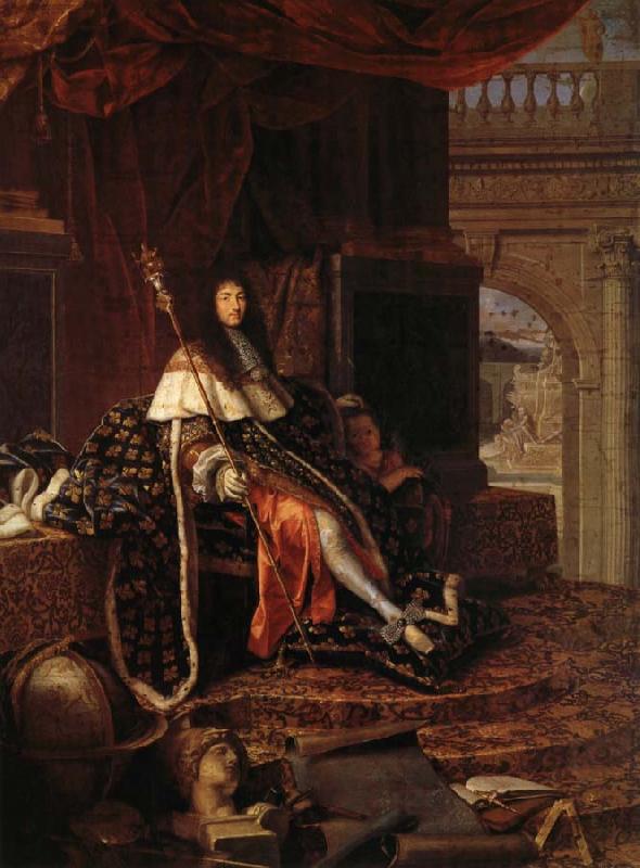 Testelin,Henri Louis XIV,protecteur de I'Academie Royale oil painting image