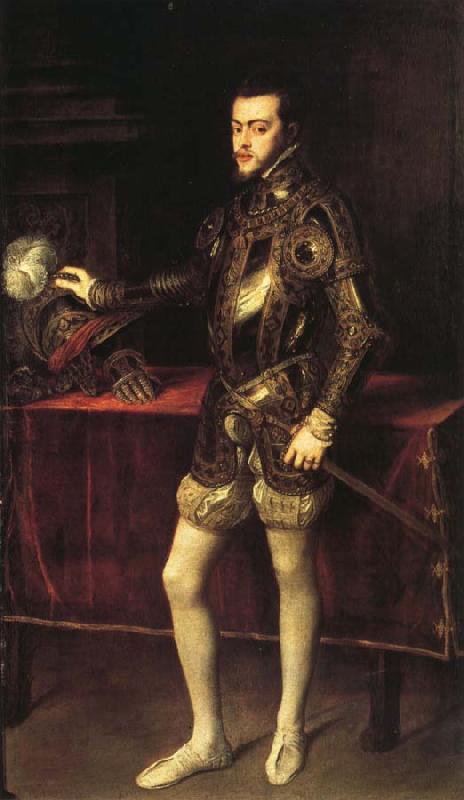 Titian Portrait of Philip II in Armor oil painting image