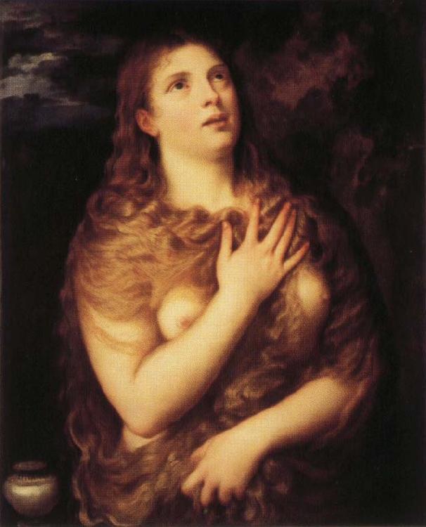 Titian The PenitentMagdalen oil painting image