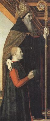 Bergognone Augustiue with a Kneeling Donor (mk05) oil painting image