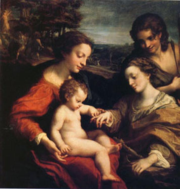Correggio The Mystic Marriage (mk05) oil painting image