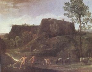 Domenichino Landscape with Hercules and Achelous (mk05) oil painting picture