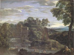 Domenichino Landscape with the Flight into Egypt (mk05) France oil painting art
