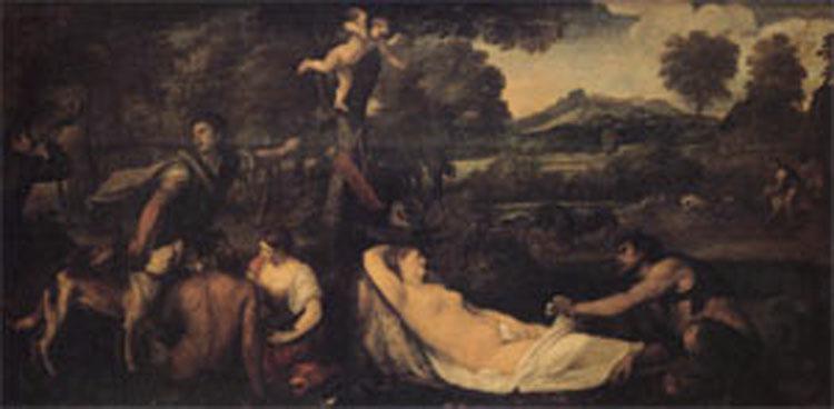Titian The Pardo Venus (mk05) France oil painting art
