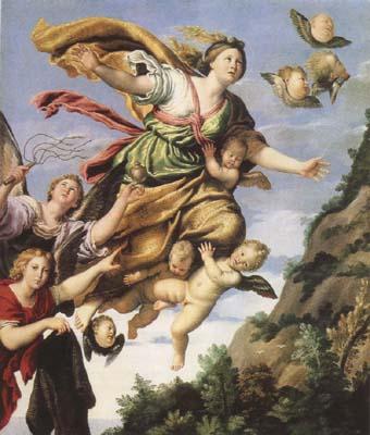Domenichino The Assumption of Mary Magdalen into Heaven (mk08) France oil painting art