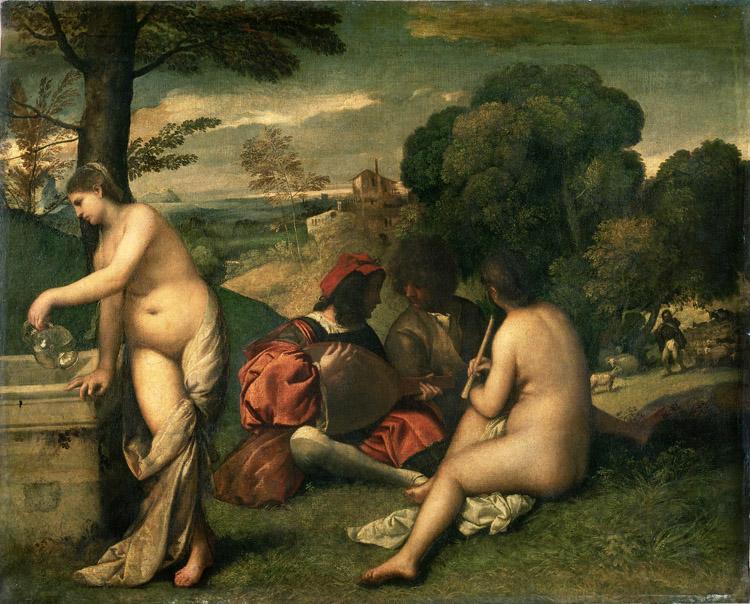 Giorgione Concerr Champetre (mk08) oil painting picture