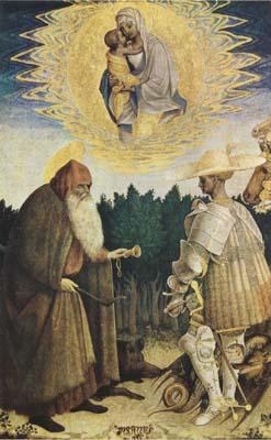 PISANELLO The Virgin and Child with the Saints George and Anthony Abbot (mk08) France oil painting art
