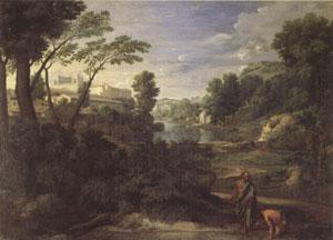 Poussin Landscape with Diogenes (mk05) France oil painting art