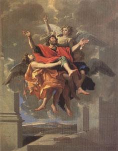 Poussin Ecstasy of ST Paul (mk05) oil painting picture