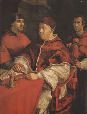 Raphael Pope Leo X with Cardinals Giulio de'Medici (mk08) France oil painting art