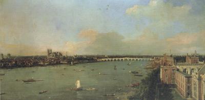 Canaletto Il Tamigi col ponte di Westminster nel fondo (mk21) oil painting image