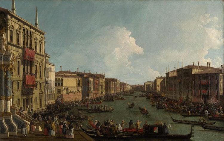 Canaletto Regata sul Canal Grande (mk21) France oil painting art