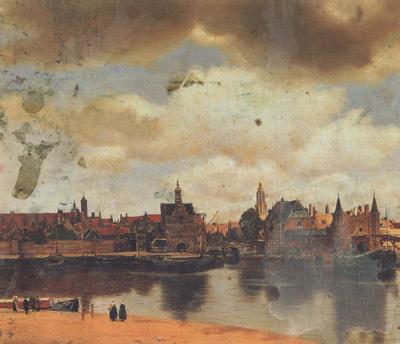 Canaletto Jan Vermeer van Delf Veduta di Delft (mk21) oil painting image