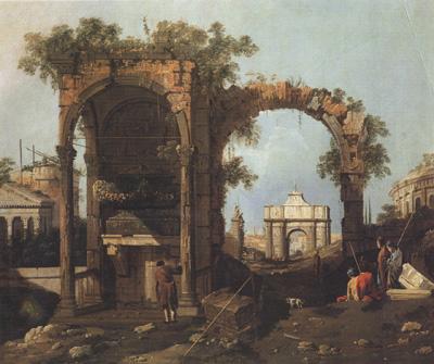 Canaletto Paesaggio con rovine (mk21) France oil painting art