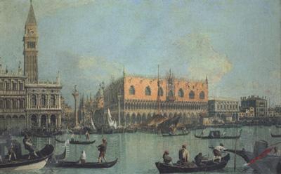 Canaletto A View of the Ducal Palace in Venice (mk21) oil painting image