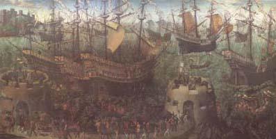 Anonymous The Embarkation of Henry VIII at Dover (mk25) France oil painting art