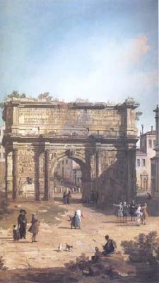 Canaletto Rome The Arch of Septimius Severus (mk25) France oil painting art