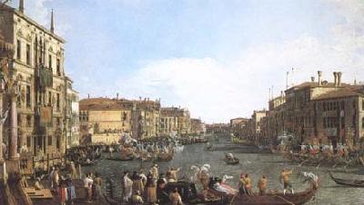 Canaletto A Regatta on the Grand Canal (mk25) France oil painting art