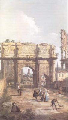 Canaletto Rome The Arch of Constantine (mk25) oil painting image
