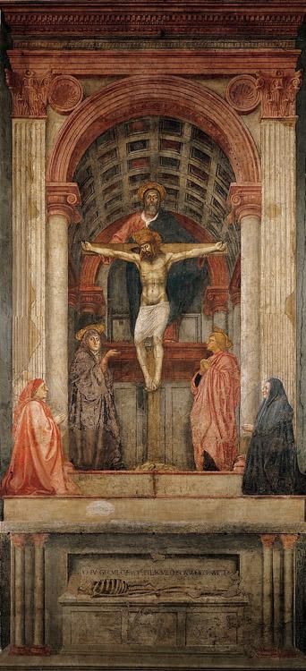 MASACCIO The Holy Trinity (nn03) France oil painting art