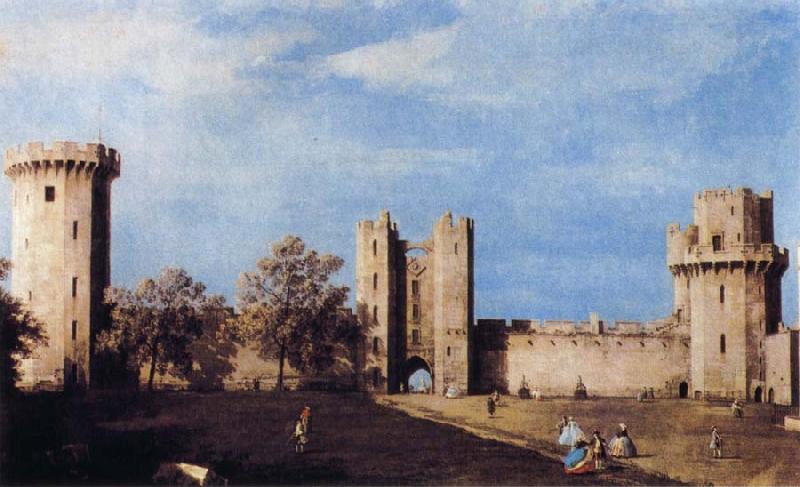 Canaletto The Courtyard of the Castle of Warwick oil painting image