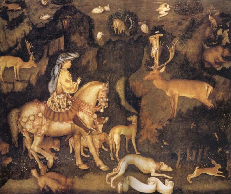 PISANELLO The Vision of St Eustace France oil painting art