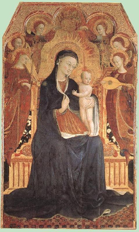 SASSETTA Virgin and Child Adored by Six Angels France oil painting art