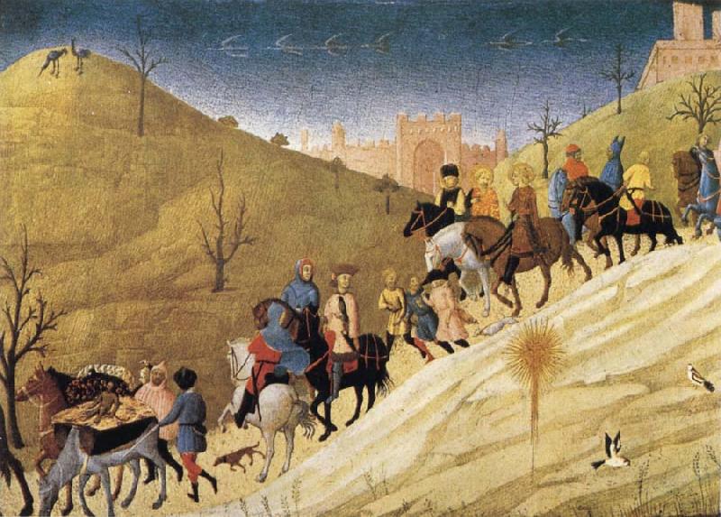 SASSETTA The Procession of the Magi France oil painting art