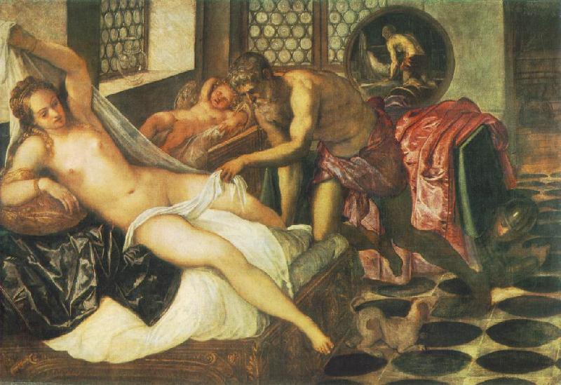 Tintoretto Vulcanus Takes Mars and Venus Unawares France oil painting art