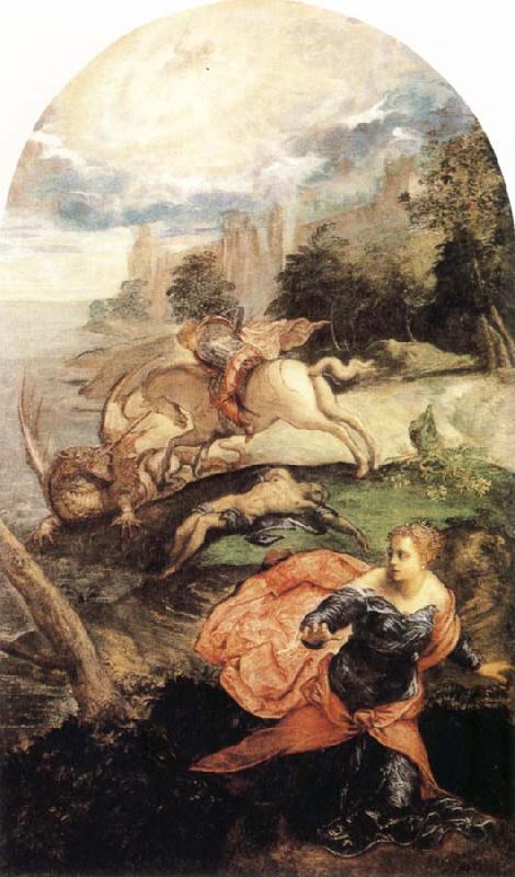 Tintoretto St George and the Dragon oil painting picture