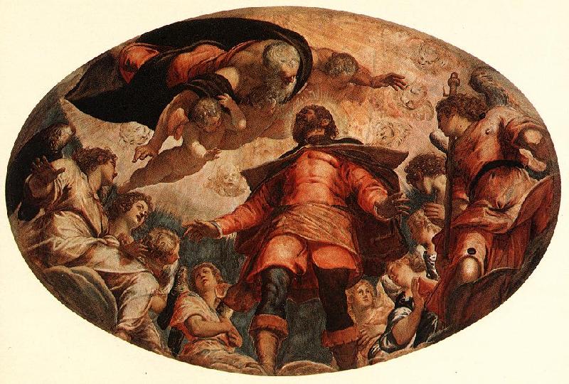 Tintoretto Glorification of St Roch oil painting picture