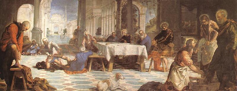 Tintoretto Christ Washing the Feet of His Disciples France oil painting art