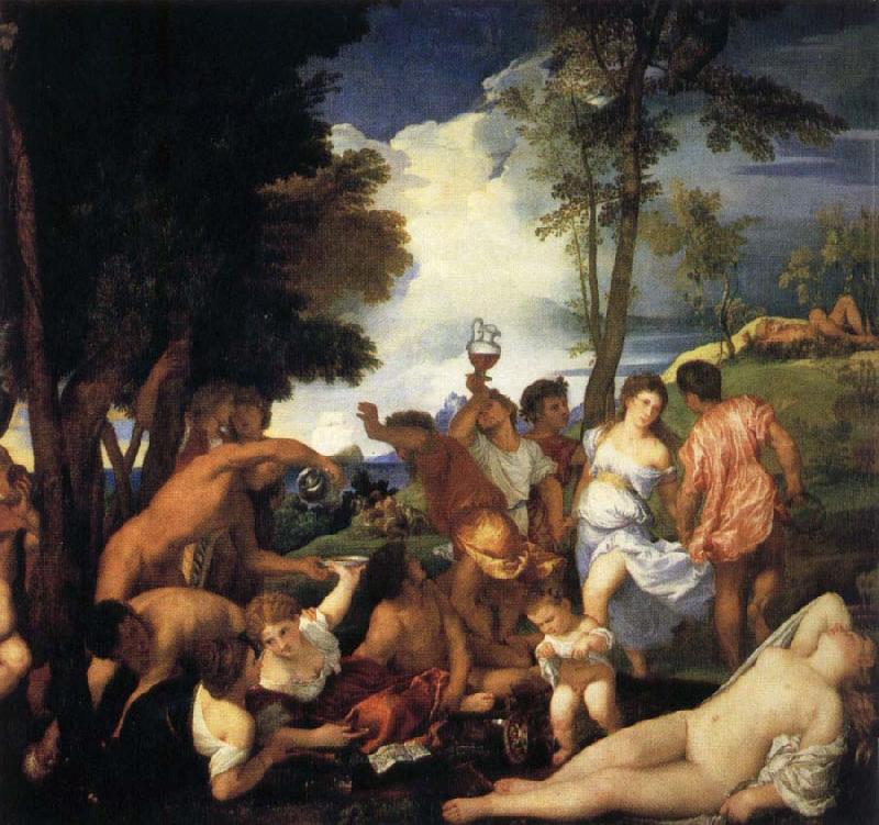 Titian Bacchanal of the Andrians France oil painting art